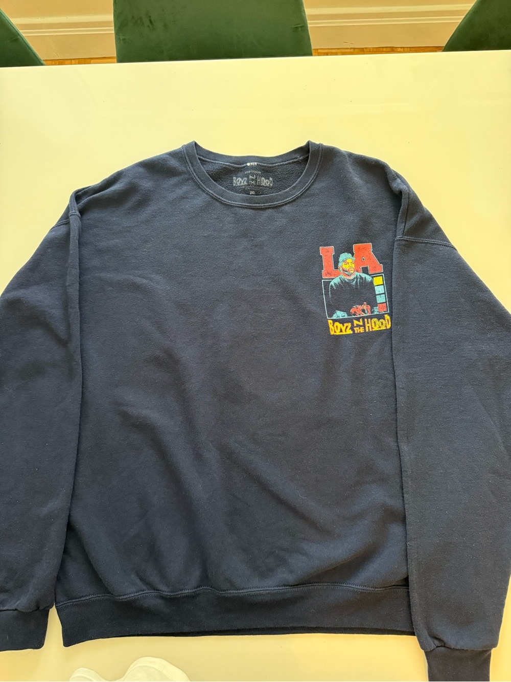 Boyz N Hood Navy Graphic Crewneck Sweatshirt